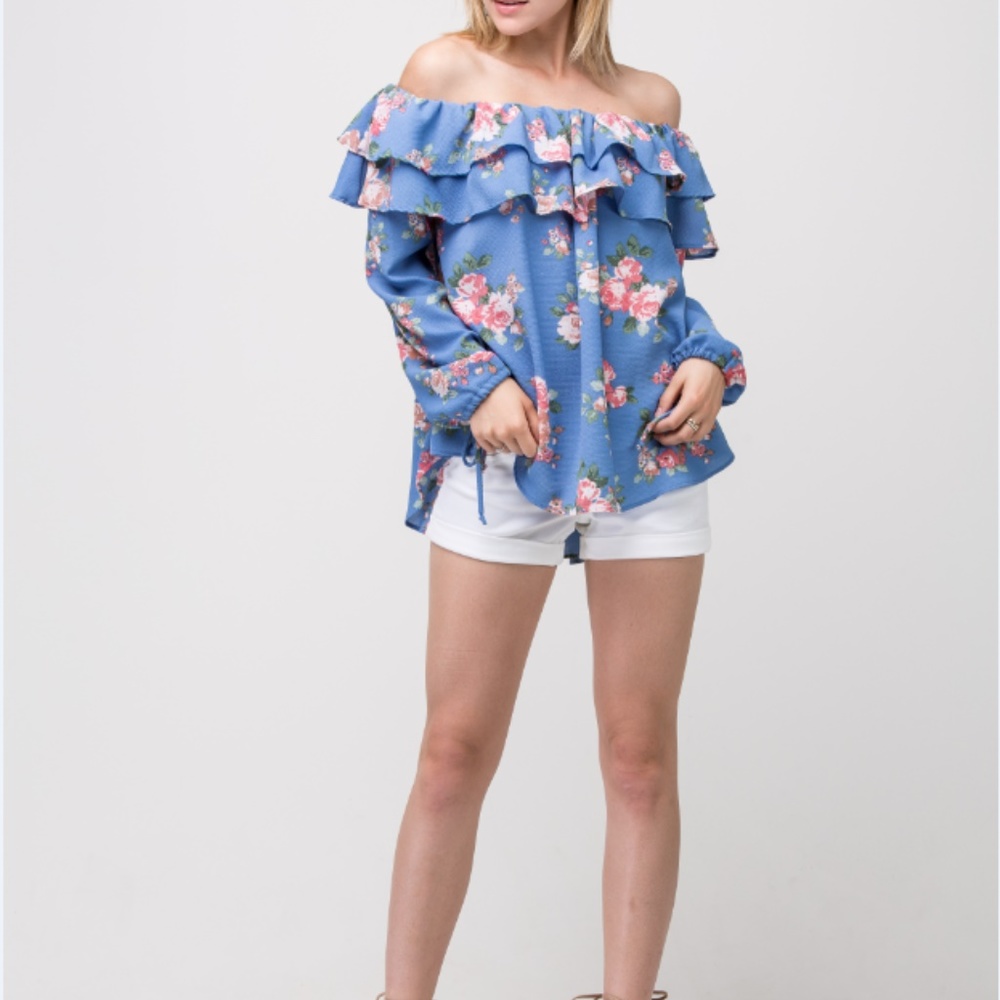 Off Shoulder Floral Top